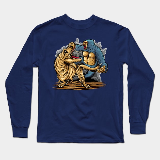 King Kong Long Sleeve T-Shirt by mrgeek